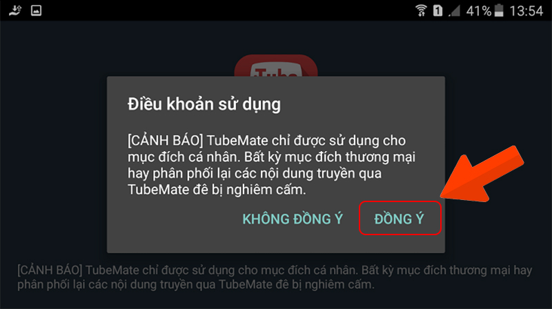 Truy cập vào ứng dụng